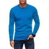 Edoti BASIC men's uniform round neck sweatshirt - blue