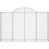  Lučne gabionske košare 8 kom 200x30x120/140cm pocinčano željezo | shoptok.hr