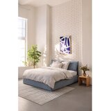 Bonami Selection Modra oblazinjena zakonska postelja s prostorom za shranjevanje z letvenim dnom 180x200 cm Thessa Pillow – | Shoptok.si