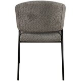 Hom`in naslanjač, les, kovina, tekstil siva | Shoptok.si