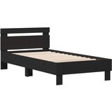  Krevetna konstrukcija s uzglavljem Crni hrast 193 x 95 x 88 cm | shoptok.hr