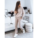 DStreet Komplet damski dresowy FILAR beżowy | Shoptok.si