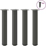 vidaXL Noge stolića za kavu 4 kom antracit 72-74 cm čelik | shoptok.hr