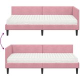  Kotni okvir postelje z matrico Drugo 2 pcs Siva Žamet, (5000123185) | Shoptok.si