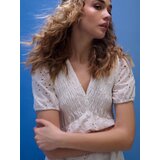 Sinsay Pamučna ажurna midi haljina s naborima | shoptok.hr
