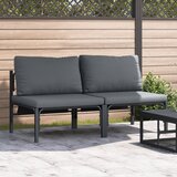 vidaXL Kompleti zunanjega pohištva z blazino z blazino 2 pcs Antracit Cene