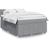  Krevet box spring s madracem svjetlosiva 160x200 cm tkanina | shoptok.hr