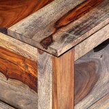  Stolić za kavu sivi 100 x 50 x 30 cm od masivnog drva šišama | shoptok.hr