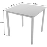 Gardenson VRTNA MIZA kovina, steklo črna | Shoptok.si
