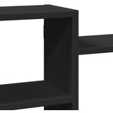 vidaXL Zidna polica crna 129x18x42 cm konstruirano drvo | shoptok.hr