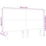  LED uzglavlje tamno sivo 80 cm Kordura tkanina | shoptok.hr