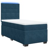 Box spring krevet s madracem plavi 80 x 200 cm baršunasti | shoptok.hr
