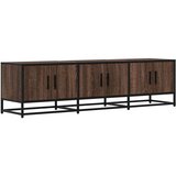 TV ormarić smeđi hrast 150x35x41 cm Konstruirano drvo i metal | shoptok.hr