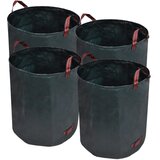 vidaXL Temno zelena vrtna vreča za odpadke 4 kosi 272 L 150 g / m², (20746323) | Shoptok.si