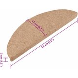  Samoljepljivi otirači za stepenice 15 kom 56x17x3 cm bež | shoptok.hr
