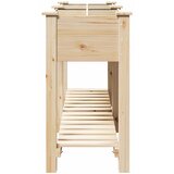  Vrtna saksija Bež 161,5 x 45 x 76,5 cm Čvrsto drvo jele | shoptok.hr