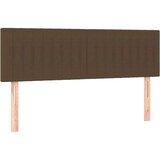  Box spring postelja z vzmetnico LED temno rjava 140x200cm blago, (20902274) | Shoptok.si