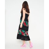 Resti Women's black floral midi dress - Clothing | Shoptok.si