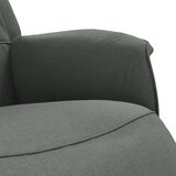 vidaXL Fotelj z oporo za noge temno sivo blago | Shoptok.si