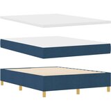  Krevet s podnicama i madracem Plavi 160x200 cm Tkanina | shoptok.hr