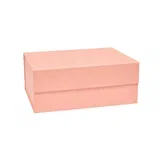 Svijetlo ružičasta kartonska kutija za pohranu s poklopcem 33x25x15 cm Hako –