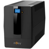 Njoy Horus Plus 2000 (4 Schuko izhodi, line-interactive, RJ45 zaščita, USB, programska oprema, LCD zaslon, črna) | Shoptok.si