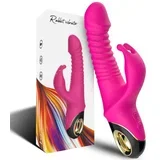 Zing Dildo Vibrator Rabbit Fuchsia