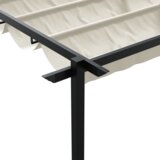  Zidni gazebo Krema 3 x 3 m Čelik | shoptok.hr