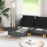  Modularni set sofe sa skladištem 6 pcs Tamnosiva Tkanina | shoptok.hr