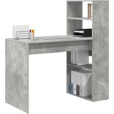 vidaXL Stol sa Pohranjivanjem Betonska siva 113x54x120 cm Konstruirano drvo | shoptok.hr