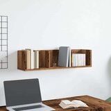 vidaXL CD zidna polica staro drvo 75x18x18 cm konstruirano drvo | shoptok.hr