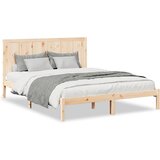 Maison Chic Daljši Posteljni okvir - Dvoposteljna postelja - Zakonska postelja brez vzmetnice 160x210 cm trden les, (21695212) Cene