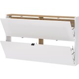Germania Bijeli preklopni/viseći ormarić za cipele u dekoru hrasta 140x83x18 cm Ameca – | shoptok.hr