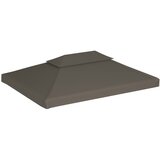  Pokrov za sjenicu s 2 razine 310 g/m² 4 x 3 m smeđe-sivi | shoptok.hr