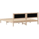  Krevetna konstrukcija s uzglavljem Sivo-smeđa 200 x 200 cm | Eponuda.ba