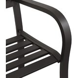  Vrtna klupa 125 cm čelična crna | shoptok.hr