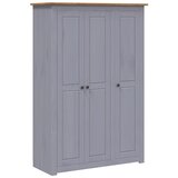 vidaXL Ormar od borovine 3 vrata sivi 118x50x171,5 cm asortiman Panama Cijene