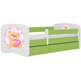 HAPPYKIDS Dječji krevet Dreamy medvjedić 2 140x70 sa madracem bez ladice Zelena | shoptok.hr