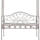  Klupa 122 cm željezna antikna smeđa | shoptok.hr