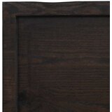  Polica tamnosmeđa 160x50x(2-6) cm od obrađene hrastovine | shoptok.hr