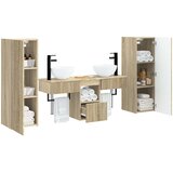  Set namještaja za kupaonicu 5 kom. Hrast sonoma | shoptok.hr