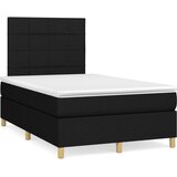  Krevet s oprugama i madracem crni 120 x 200cm od tkanine | shoptok.hr