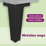  Noćni ormarić boja betona 40 x 40 x 66 cm od konstruiranog drva | shoptok.hr