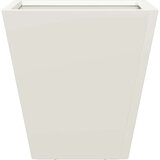 vidaXL Vrtno cvetlično korito belo 30x30x30 cm jeklo | Shoptok.si