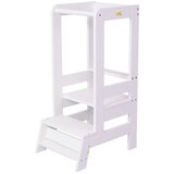 MeowBaby Učni stolp iz lesa belega bora Montessori - | Shoptok.si