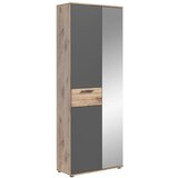 XXXL Garderobna Omara Mason, Siva, Barva Hrasta | Shoptok.si