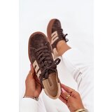 Boto Women's Platform Sneakers Made Of Natural Suede Chocolate Eldira | Eponuda.ba