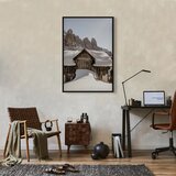  Slika - Winter in the Dolomites (1 Part) Vertical 40x60 U crnom drvenom okviru | shoptok.hr