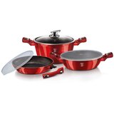 Shumee set lončkov 6 kosov 24cm berlinger haus metalic line bordo BH-7050, (21384610) Cene