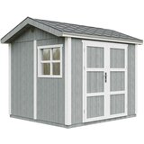 Timbela Vrtna hišica vrhunske kakovosti 5,9 m² - V252x250x294 cm - s tlemi in bitumenskimi ploščicami - M913A-CAVERN STEEL, (5000117203) | Shoptok.si